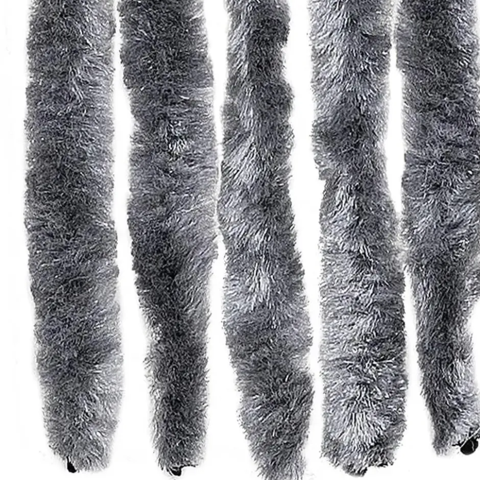 vidaXL - Deurgordijn - Zilver - Polypropyleen - 90 x 200 cm