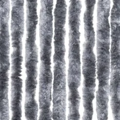 vidaXL - Deurgordijn - Zilver - Polypropyleen - 90 x 200 cm