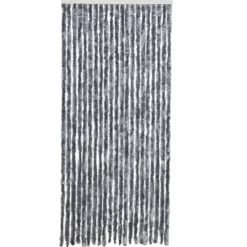 vidaXL - Deurgordijn - Zilver - Polypropyleen - 90 x 200 cm