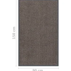 vidaXL - Deurmat - Bruin - Polypropyleen - 90 x 150 cm
