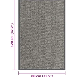 vidaXL - Deurmat - Bruin - Polypropyleen - 80 x 120 cm