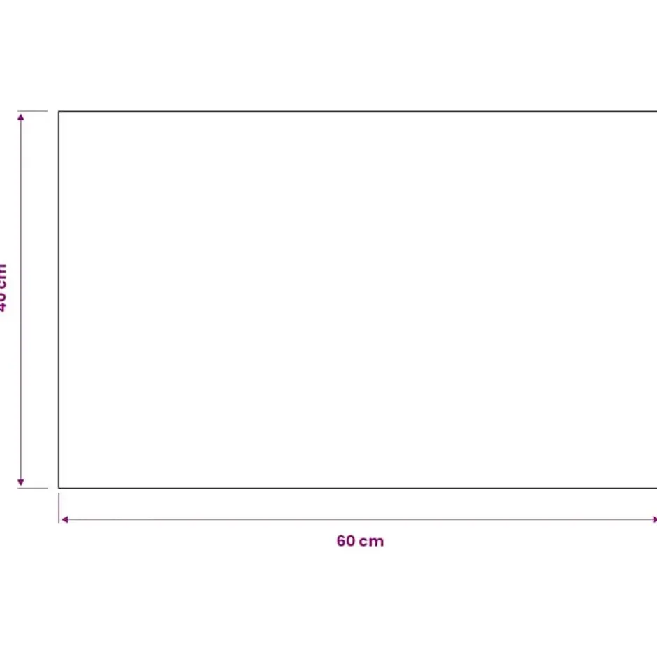 vidaXL - Deurmat - Zwart - Stof - 40 x 60 cm