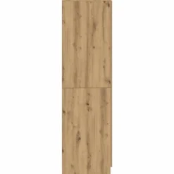 vidaXL - 2-deurs Kledingkast - Bewerkt hout - Artisanaal eiken - 90x52x200 cm