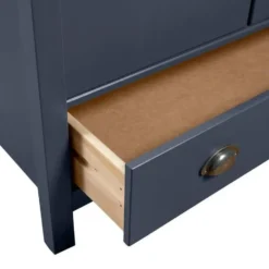 vidaXL - 3-deurs Kledingkast Hill - Massief grenenhout - Grijs - 127x50x170 cm