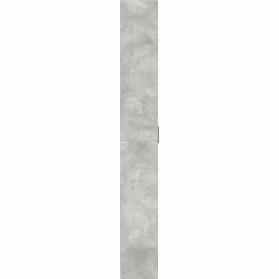 vidaXL - 2-deurs Kledingkast met planken - Hout - Betongrijs - 55x25x189 cm