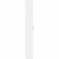 vidaXL - 2-deurs Kledingkast met planken - Bewerket hout - Wit - 55x25x189 cm