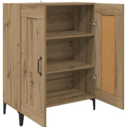 vidaXL - Dressoir Artisan Eiken 69,5x34x90 cm Bewerkt hout