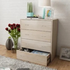 vidaXL - Dressoir - Bruin - Hout