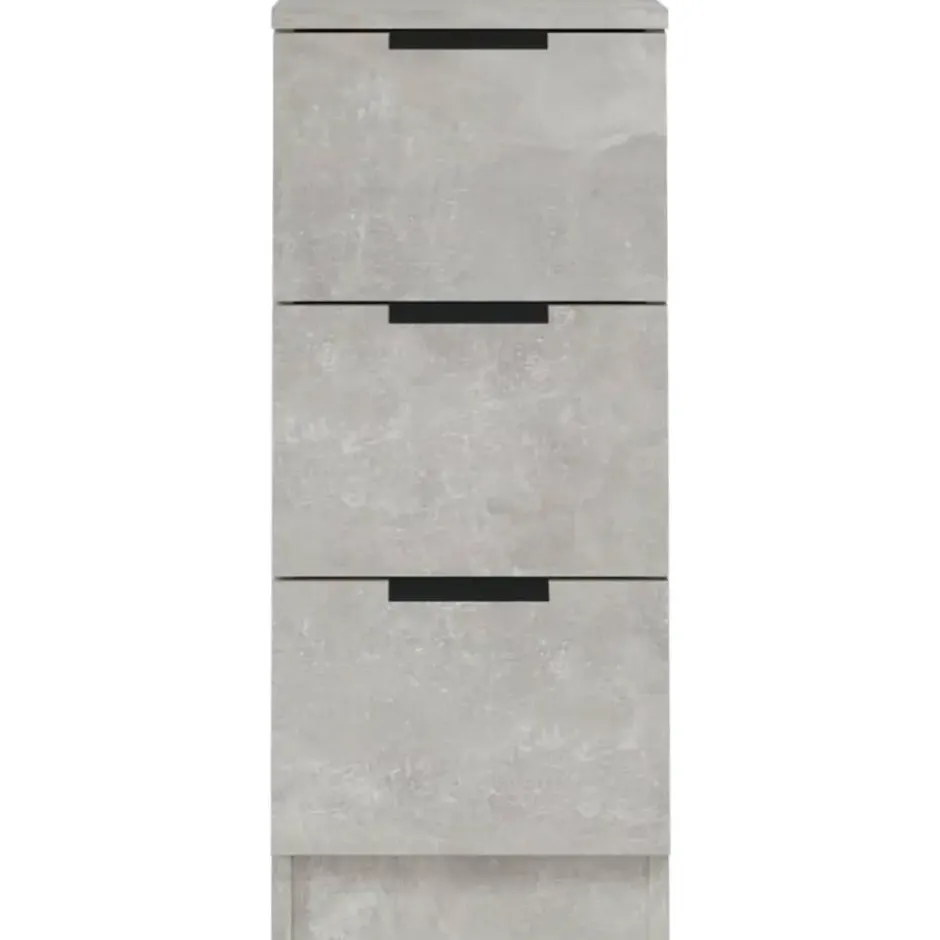 vidaXL - Dressoir - Grijs - Bewerkt hout - 2 stuks