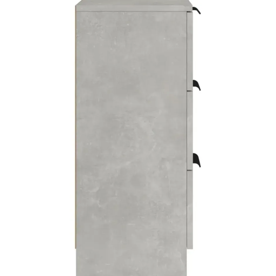 vidaXL - Dressoir - Grijs - Bewerkt hout - 2 stuks