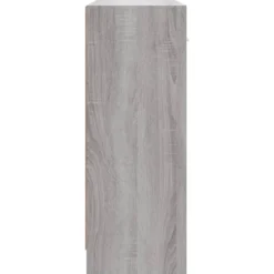 vidaXL - Dressoir met 3 deuren 3 lades - Grijs sonoma eiken - Hout - 91x28x75 cm