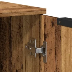 vidaXL - Dressoir met 2 deuren - Oud hout - Bewerkt hout - 60x30x70 cm