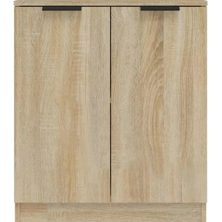 vidaXL - Dressoir met 2 deuren - Sonoma eiken - Bewerkt hout - 60x30x70 cm