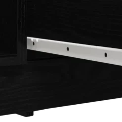vidaXL - Dressoir met lades 100,5x35x76 cm spaanplaat zwart eikenkleurig