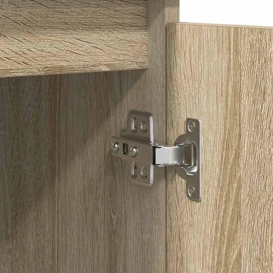 vidaXL - Dressoir met lades 100,5x35x76 cm spaanplaat sonoma eikenkleurig