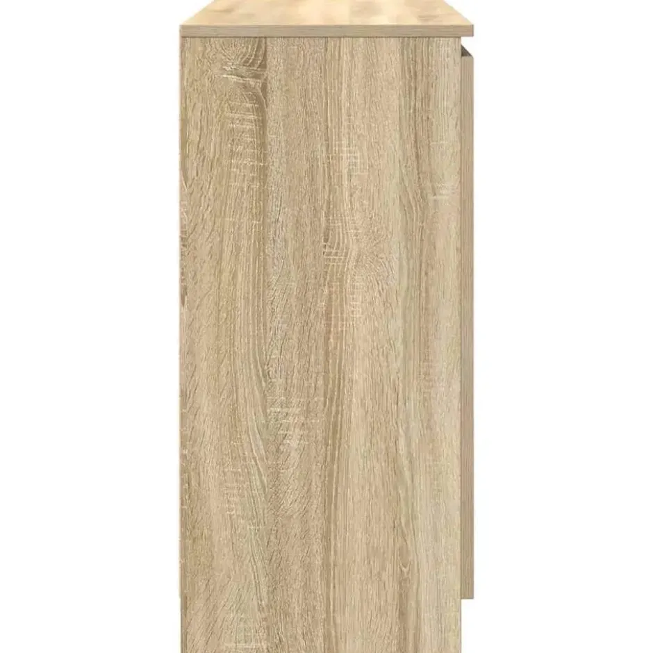 vidaXL - Dressoir met lades 100,5x35x76 cm spaanplaat sonoma eikenkleurig