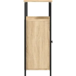 vidaXL - Dressoir met 1 plank 2 deuren - Sonoma eiken - Hout -70x30x80 cm