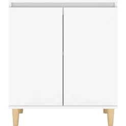 vidaXL - Dressoir - Wit - Bewerkt hout