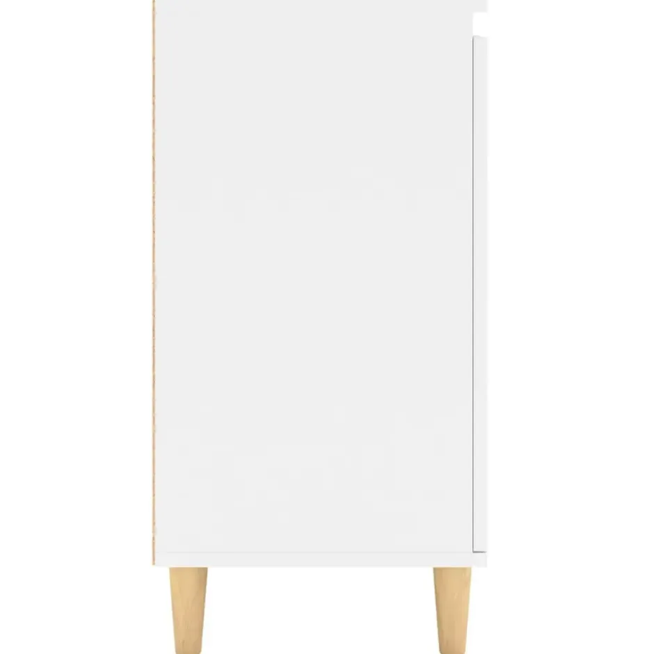 vidaXL - Dressoir - Wit - Bewerkt hout