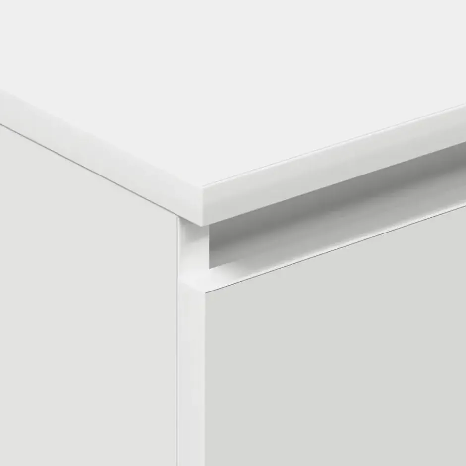 vidaXL - Dressoir - Wit - Bewerkt hout