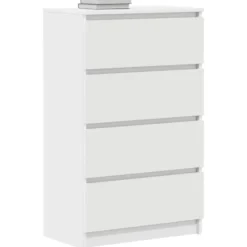 vidaXL - Dressoir - Wit - Bewerkt hout