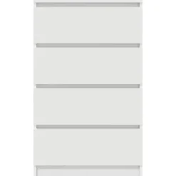 vidaXL - Dressoir - Wit - Bewerkt hout