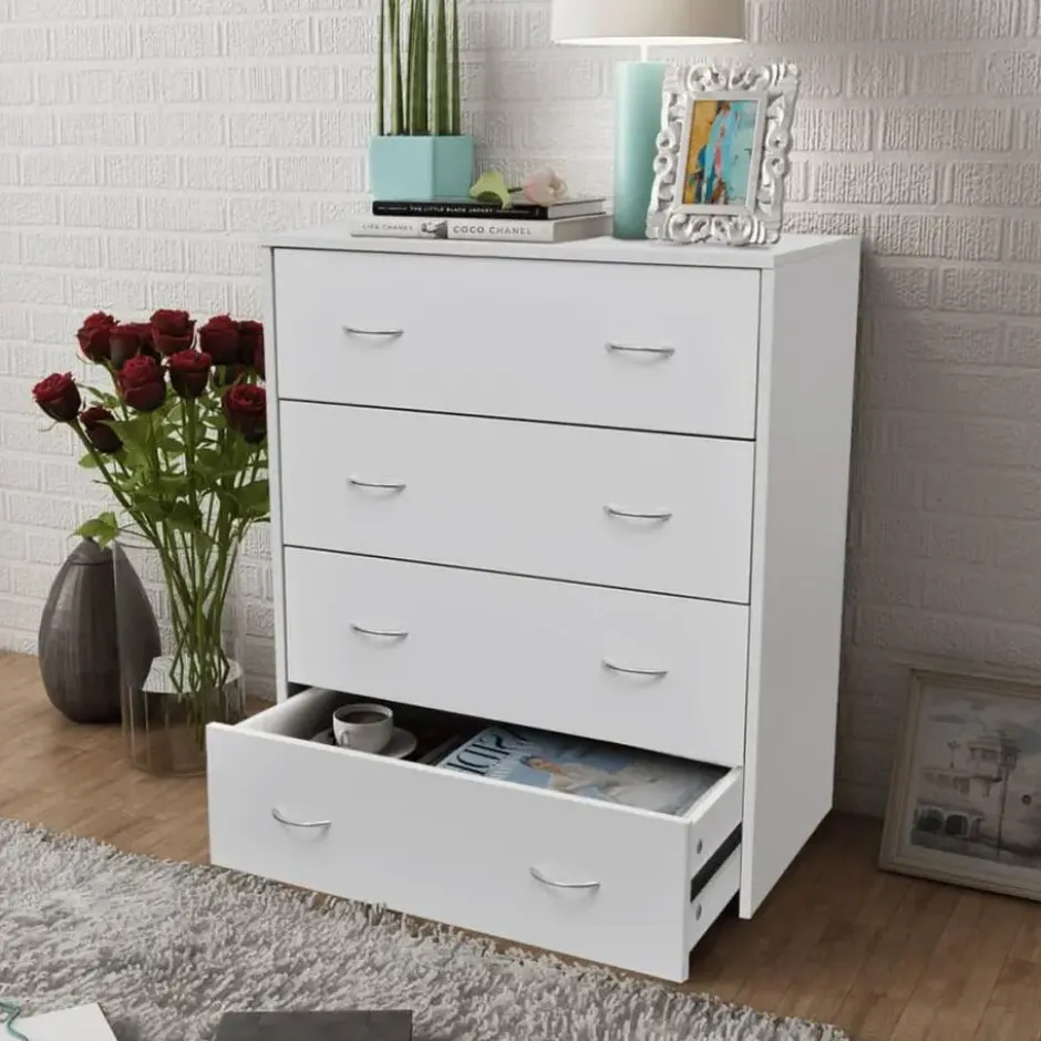 vidaXL - Dressoir - Wit - Hout