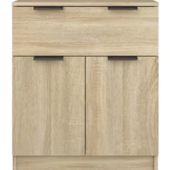 vidaXL - Dressoir 60x30x70 cm bewerkt hout sonoma eikenkleurig kast opbergkast