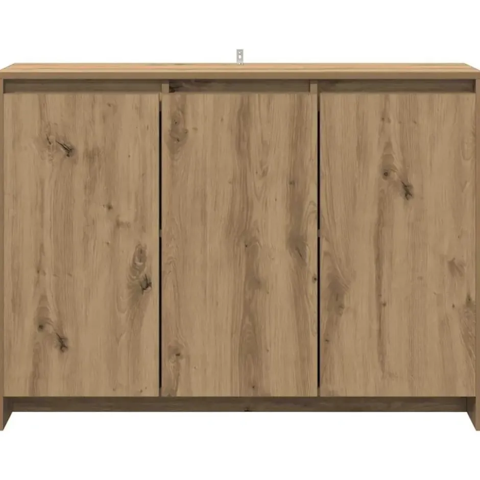 vidaXL - Dressoir 102x33x75 cm bewerkt hout artisanaal eikenkleurig