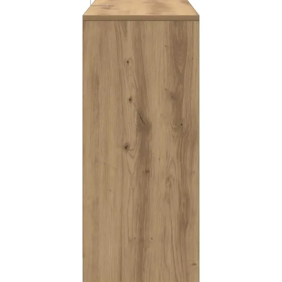 vidaXL - Dressoir 102x33x75 cm bewerkt hout artisanaal eikenkleurig