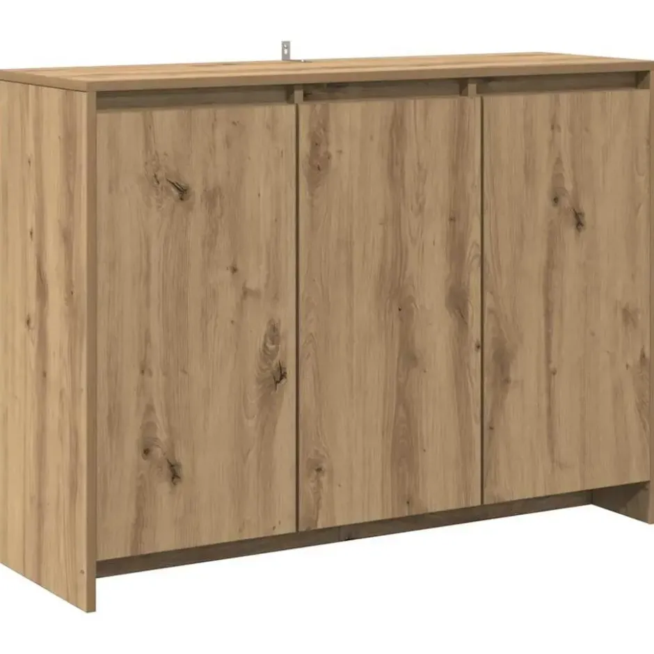vidaXL - Dressoir 102x33x75 cm bewerkt hout artisanaal eikenkleurig