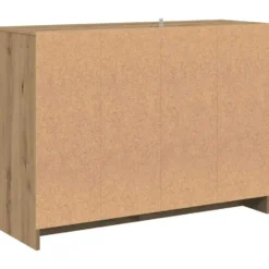 vidaXL - Dressoir 102x33x75 cm bewerkt hout artisanaal eikenkleurig