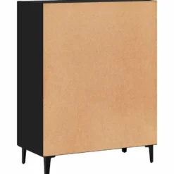 vidaXL - Dressoir 69,5x34x90 cm bewerkt hout zwart dressoir