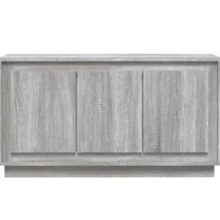 vidaXL - Dressoir 102x35x55 cm Grijs Bewerkt hout