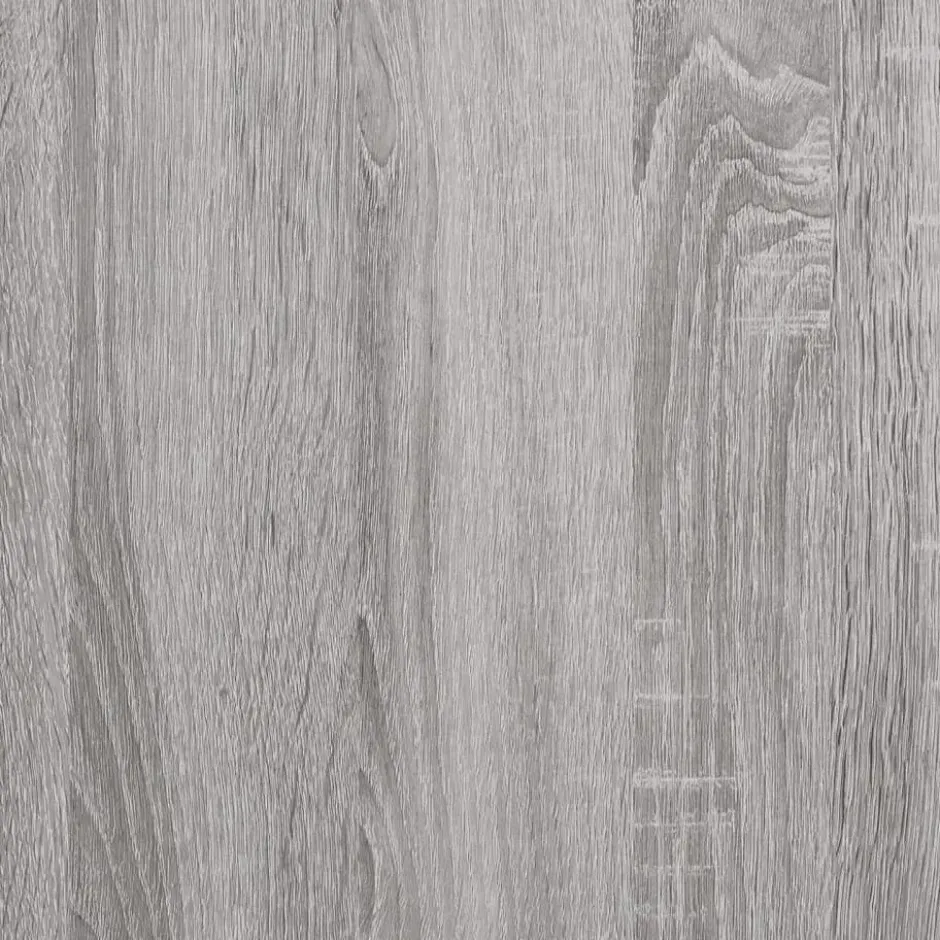 vidaXL - Dressoir 102x35x55 cm Grijs Bewerkt hout