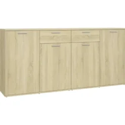 vidaXL - Dressoir 160x36x75 cm spaanplaat sonoma eikenkleurig