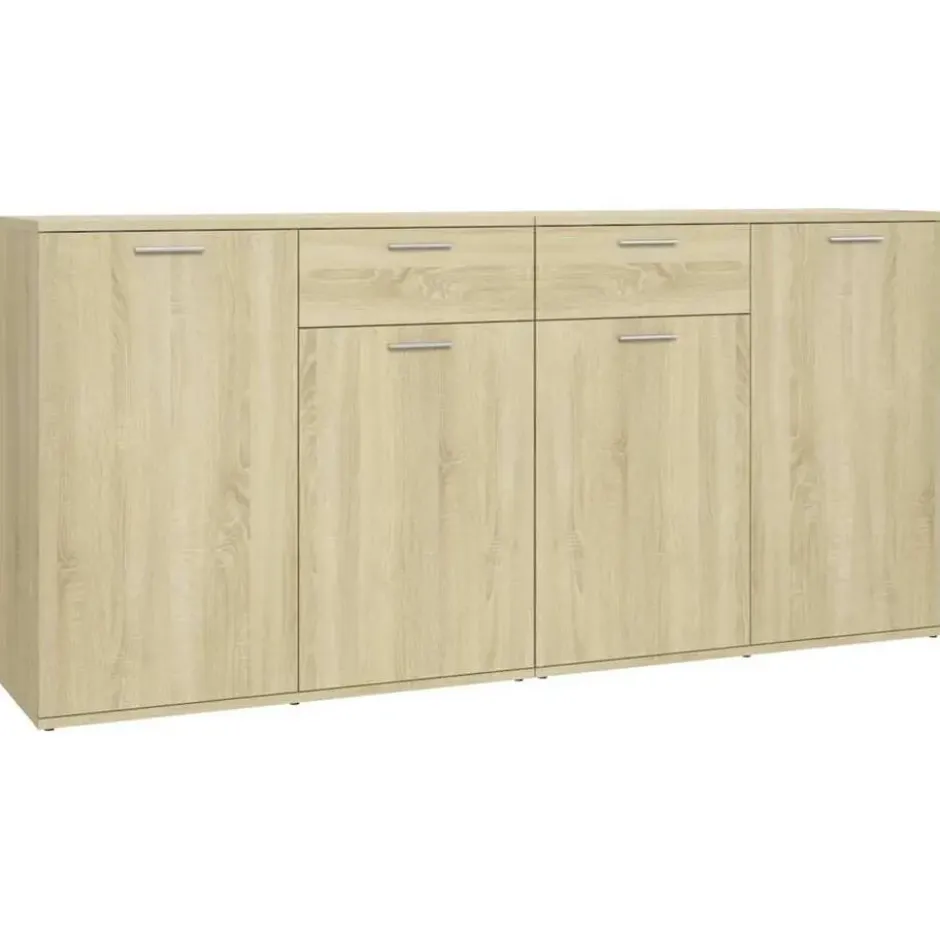vidaXL - Dressoir 160x36x75 cm spaanplaat sonoma eikenkleurig