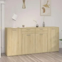 vidaXL - Dressoir 160x36x75 cm spaanplaat sonoma eikenkleurig