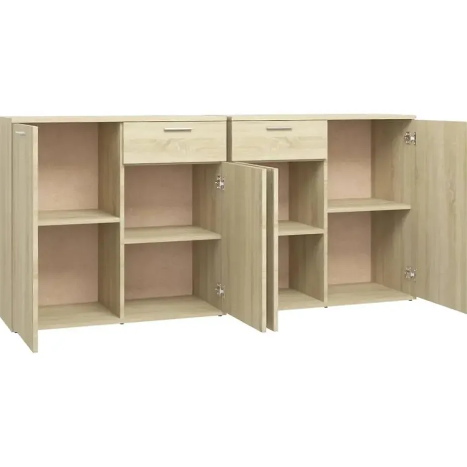vidaXL - Dressoir 160x36x75 cm spaanplaat sonoma eikenkleurig