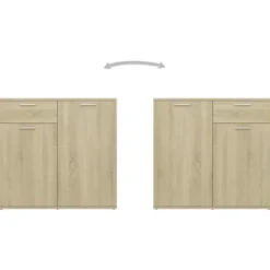 vidaXL - Dressoir 160x36x75 cm spaanplaat sonoma eikenkleurig