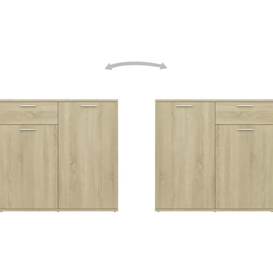 vidaXL - Dressoir 160x36x75 cm spaanplaat sonoma eikenkleurig