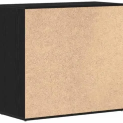 vidaXL - Dressoir 80 x 36 x 75 cm Zwart Bewerkt hout