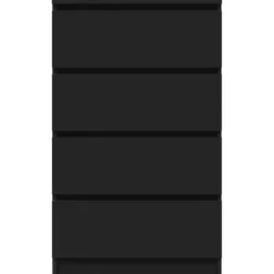 vidaXL - Dressoir - Zwart - Bewerkt hout