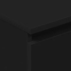 vidaXL - Dressoir - Zwart - Bewerkt hout