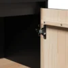 vidaXL - Dressoir - Zwart - Grenenhout - 2 stuks