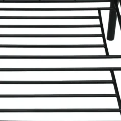 vidaXL - Eenpersoonsbedbank - Zwart - Metaal - 90x200 cm