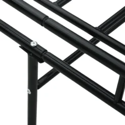 vidaXL - Eenpersoonsbedbank - Zwart - Metaal - 90x200 cm