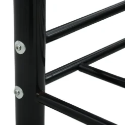 vidaXL - Eenpersoonsbedbank - Zwart - Metaal - 90x200 cm
