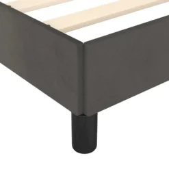 vidaXL - Eenpersoonsbed frame - Donkergrijs - Fluweel - 80x200 cm