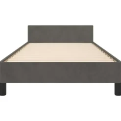 vidaXL - Eenpersoonsbed frame - Donkergrijs - Fluweel - 80x200 cm